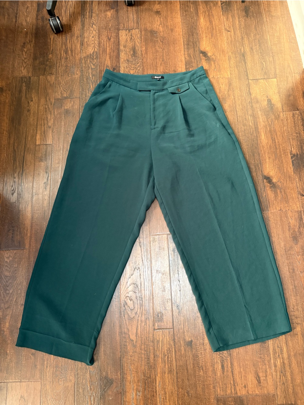 Madewell Forest Green Wide Leg Dress Pants Trouser Women’s 14